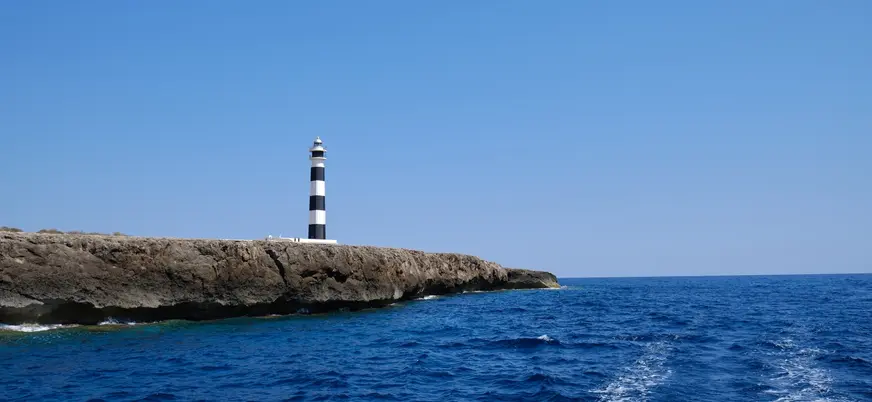 Faro de la Isla del Aire en Menorca