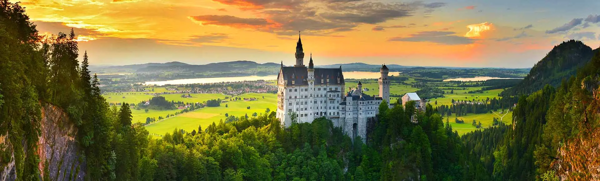 Panorámica del Castillo de Neuschwanstein - Excursión al Castillo de Neuschwanstein - Excursiones y Actividades en español en Múnich - Buendía