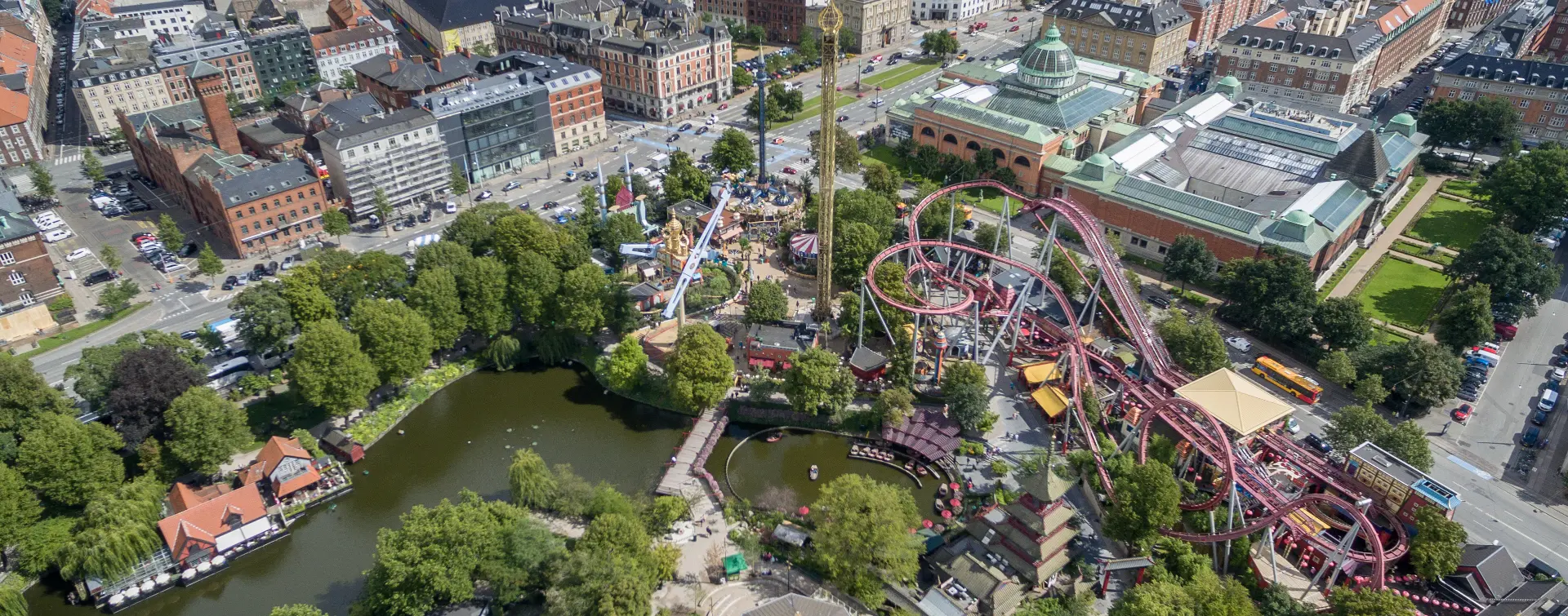 Panorámica de los Jardines de Tivoli - Entradas a los Jardines de Tivoli - Excursiones y Actividades en Copenhague - Buendía 