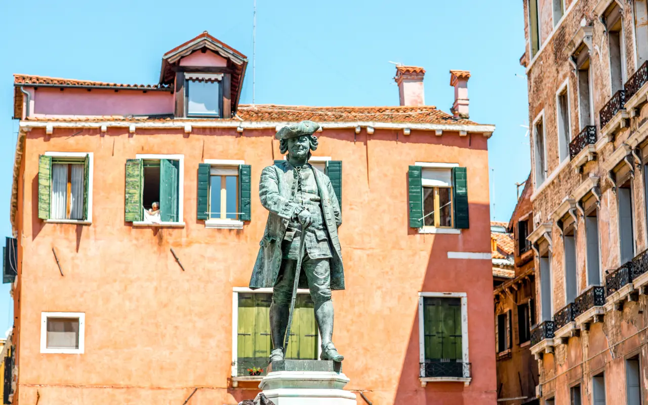 Estatua de Daniele Manín, uno de los héroes de la ciudad de Venecia.