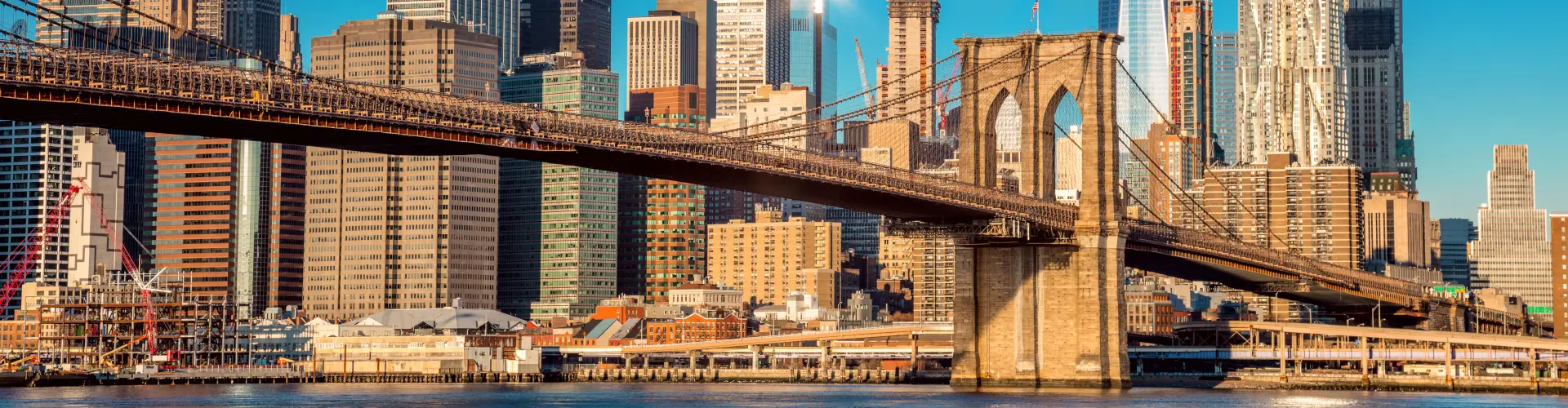 Vistas del puente de Brooklyn de Nueva York.