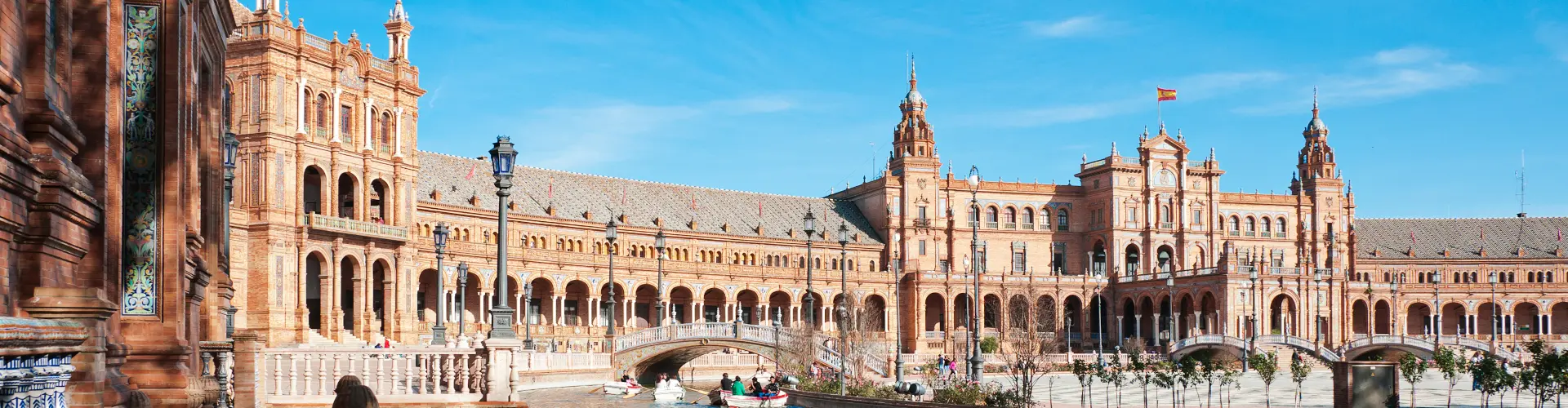 Plaza de España de Sevilla, la capital de la provincia.