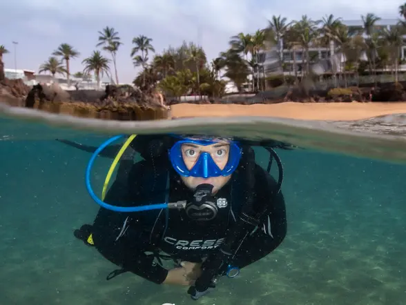 Bautismo Buceo Puerto Carmen Lanzarote Dive Skuba Canarias