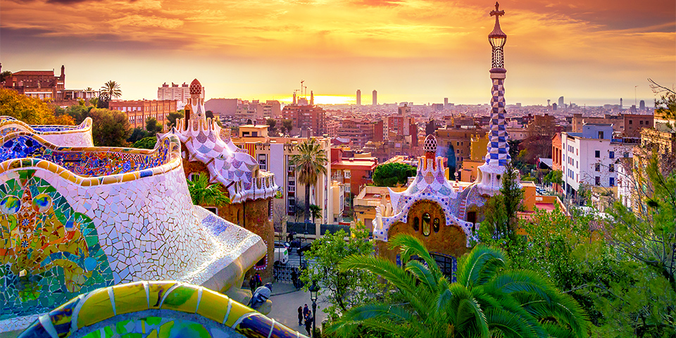 Vista de Barcelona desde el Park Güell