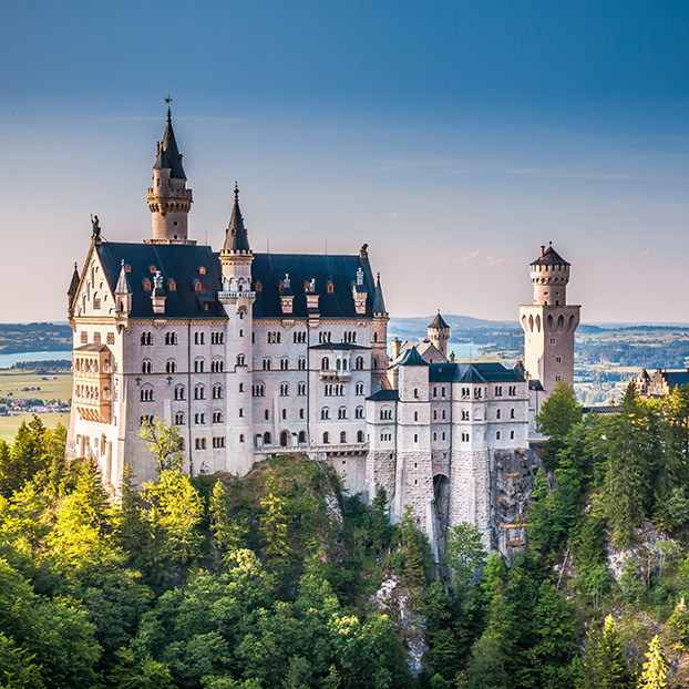 Vistas aéreas del Castillo Neuschwanstein - Excursión al Castillo Neuschwanstein y Linderhof - Actividades y Excursiones en Múnich - Buendía 