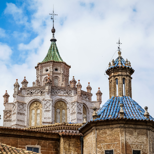 Arre neomudéjar en los techos y cupulas delas iglesias de Teruel - Free Tour Teruel Imprescindible - Visitas guiadas y Actividades Buendía Aragón