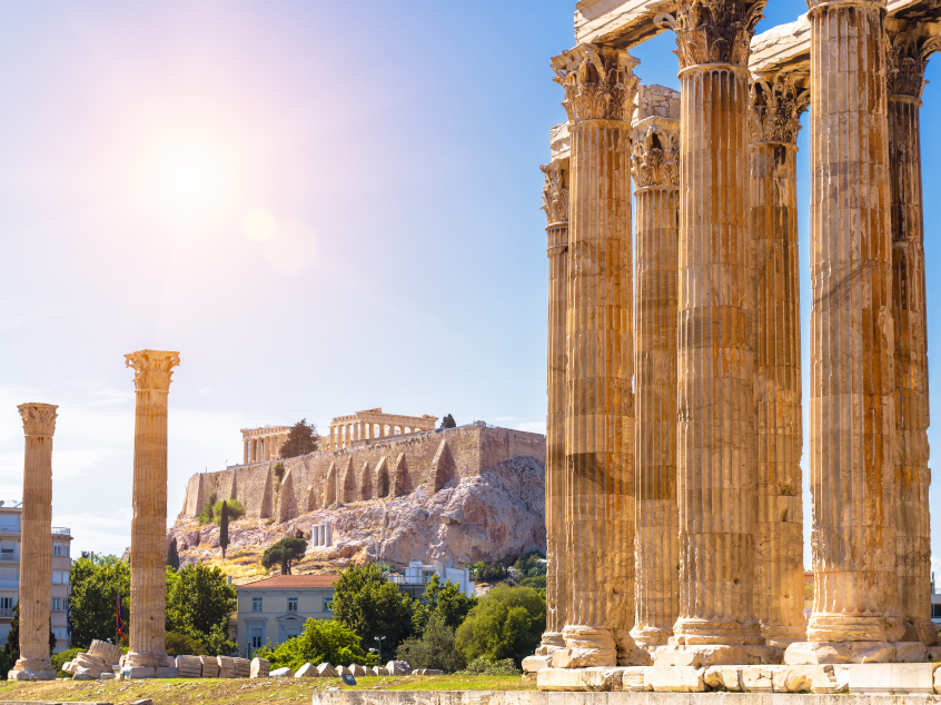 Templo de Zeus con vistas a la Acrópolis - Visita guiada por Atenas y la Acrópolis - Excursiones y Actividades en Atenas - Buendía 