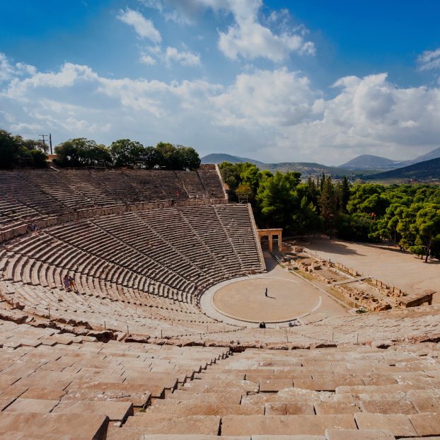 Visita guiada del teatro de Epidauro