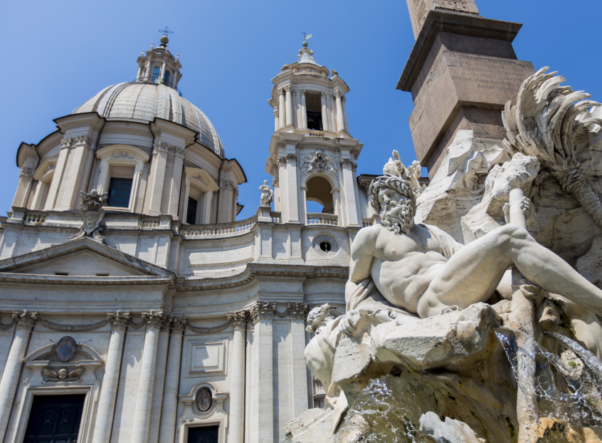Fontana dei Quattro Fiumi en Piazza Navona - Free Tour Roma Centro - Buendía