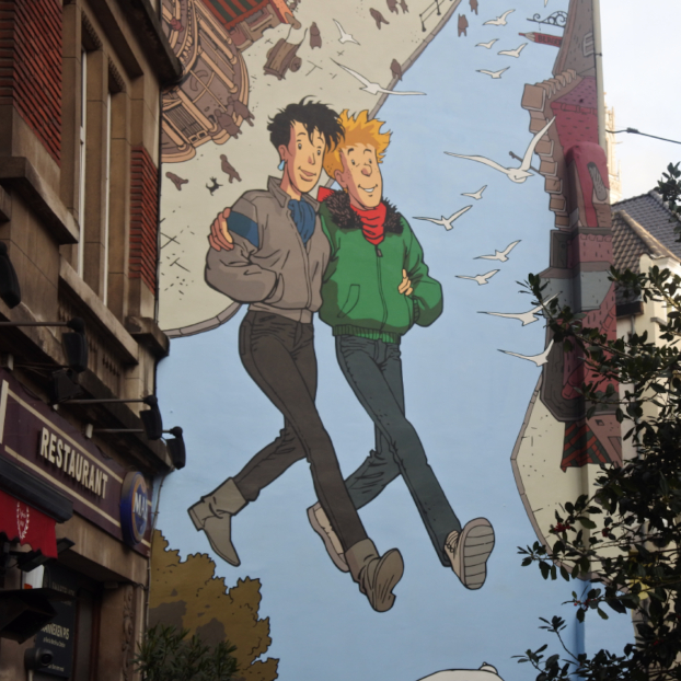 Visita guiada de los graffitis de comics de Bruselas