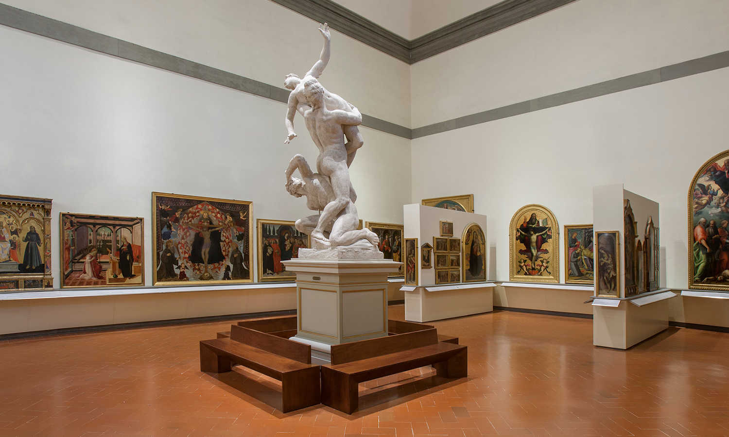 El museo alberga la mayor colección de obras de arte de Miguel Ángel Buonarroti.