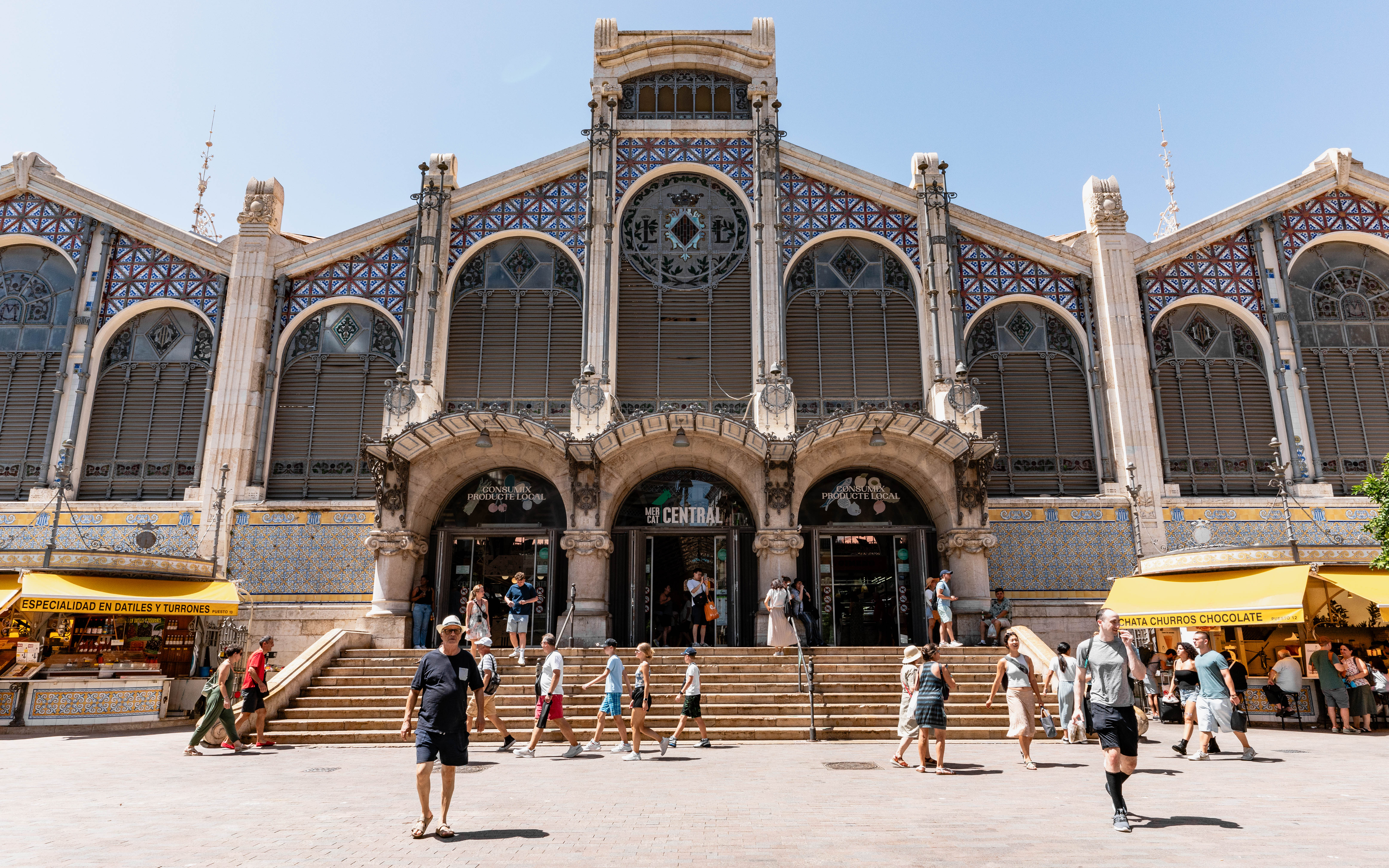 El Mercado Central de Valencia es el mayor mercado de productos frescos de Europa.