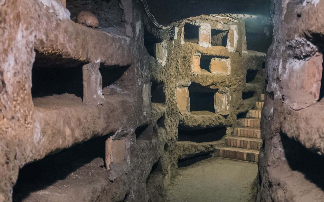 Catacumbas de San Sebastián de Roma, donde descubrir el pasado cristiano.