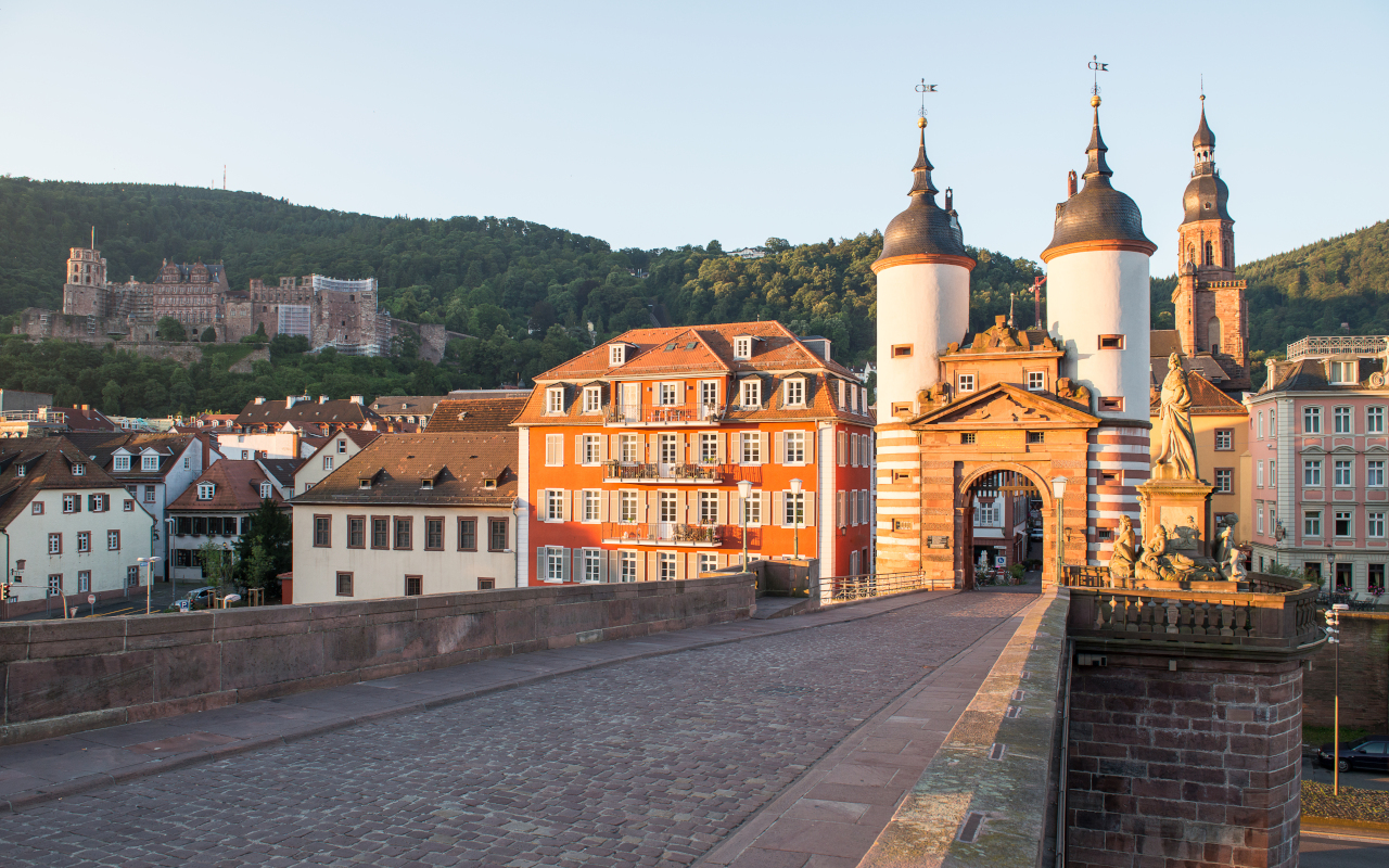 Puente Viejo -Alte Brucke- de Heidelberg, uno de los puntos que veremos en el tour a pie por Heidelberg.