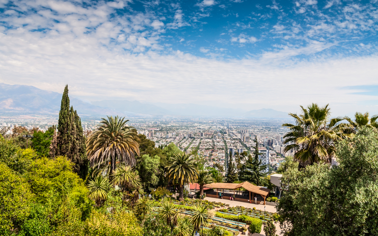 Cerro de San Cristóbal, el punto más alto de Santiago de Chile.