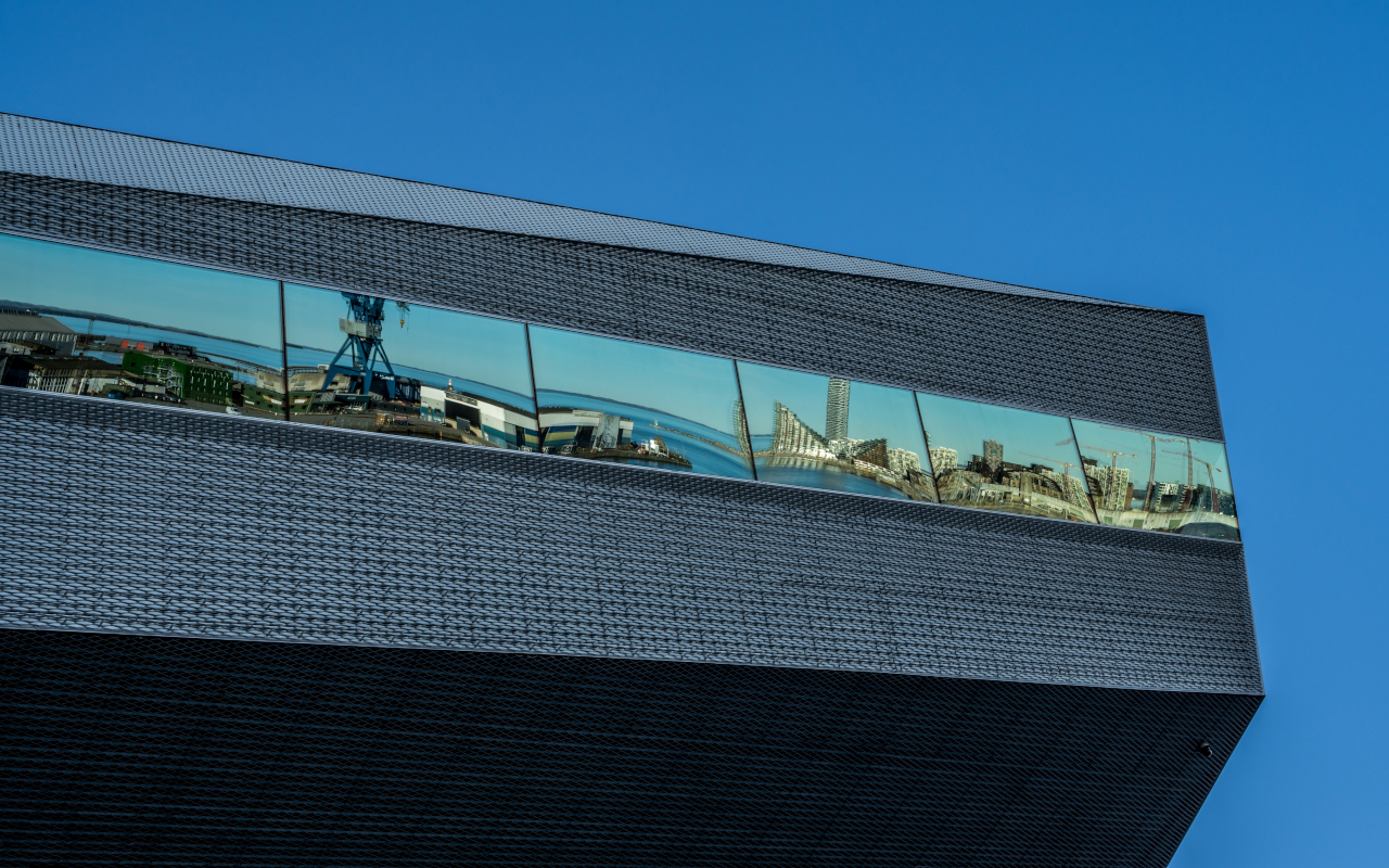 Biblioteca Dokk1 de Aarhus, la más grande del país.