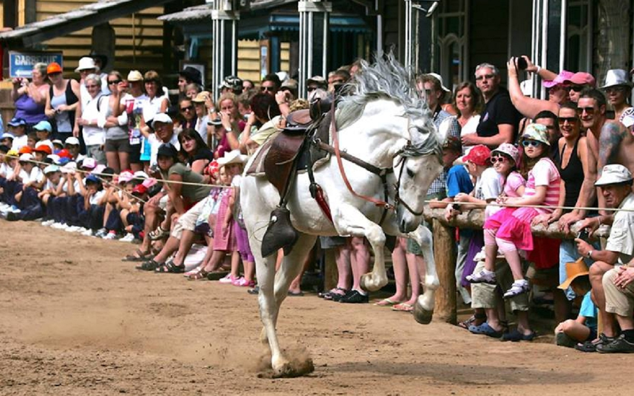 Las entradas a Sioux City Park también permiten ver animales en una granja, montar a caballo y disfrutar como un vaquero.