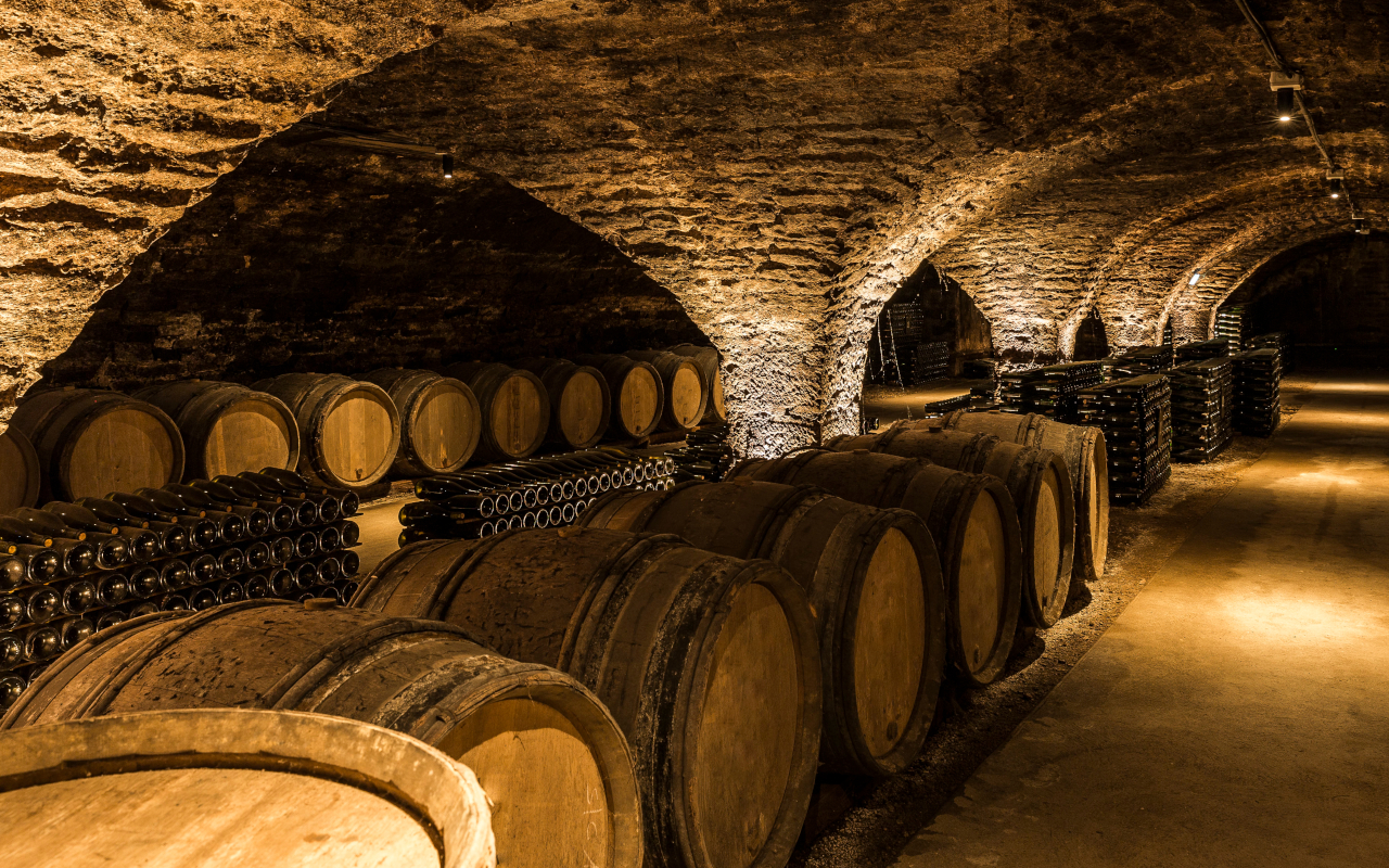 Interior de una bodega, una de las visitas donde nos explicarán la elaboración del vino.