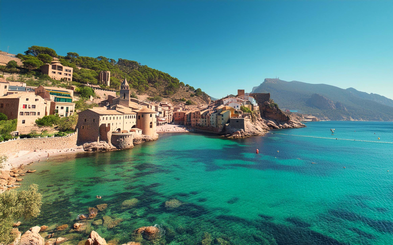 Costa de Llafranc, uno de los pueblos típicos de la Costa Brava que visitarás en esta excursión desde Barcelona.