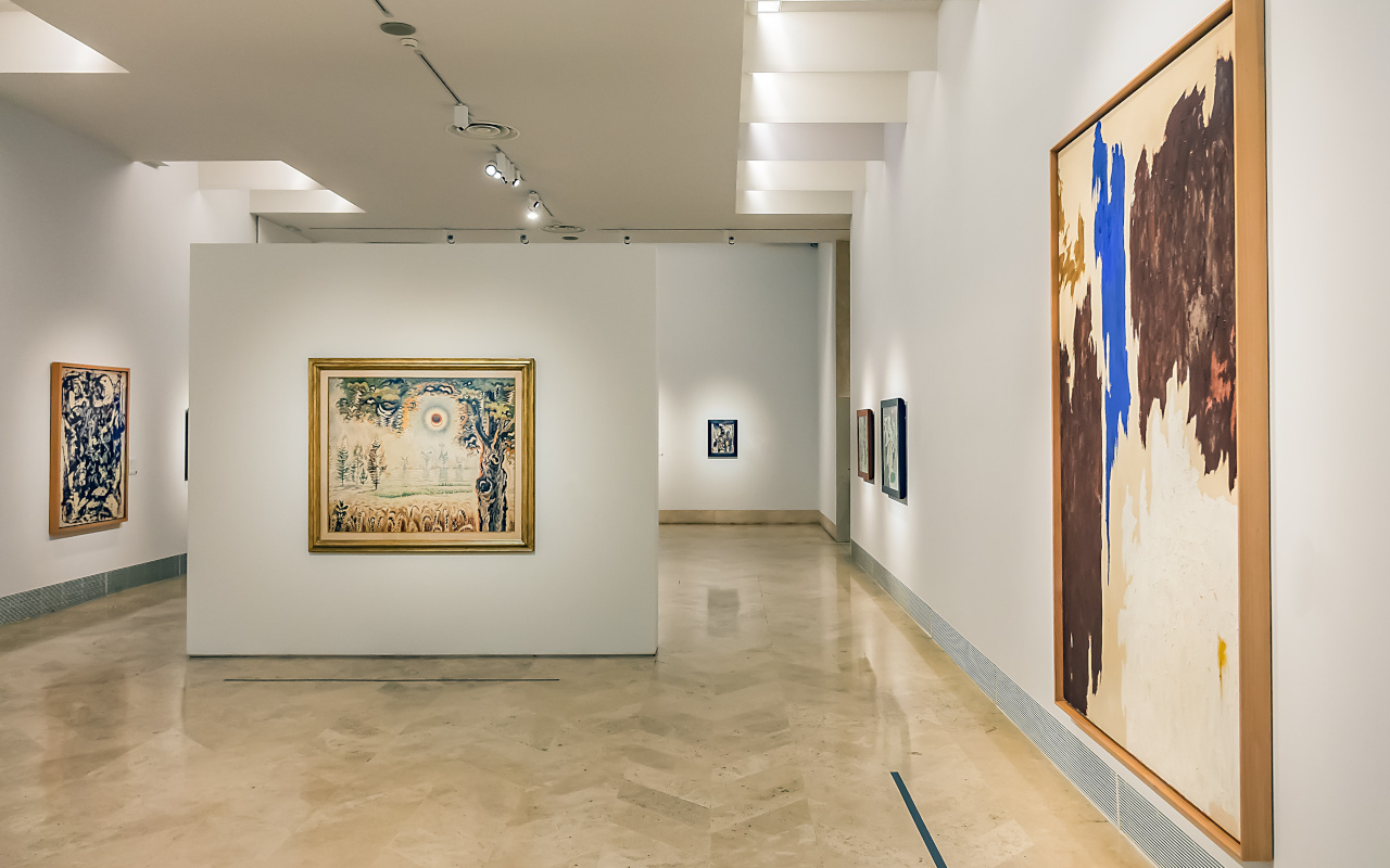 Sala de exposiciones del museo Thyssen en Madrid.