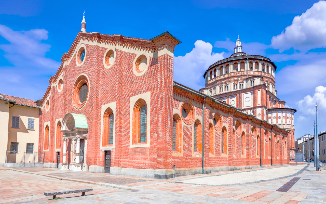 La Última Cena se encuentra en Santa Maria delle Grazie, en Milán, y es una de las grandes obras de la historia del arte.