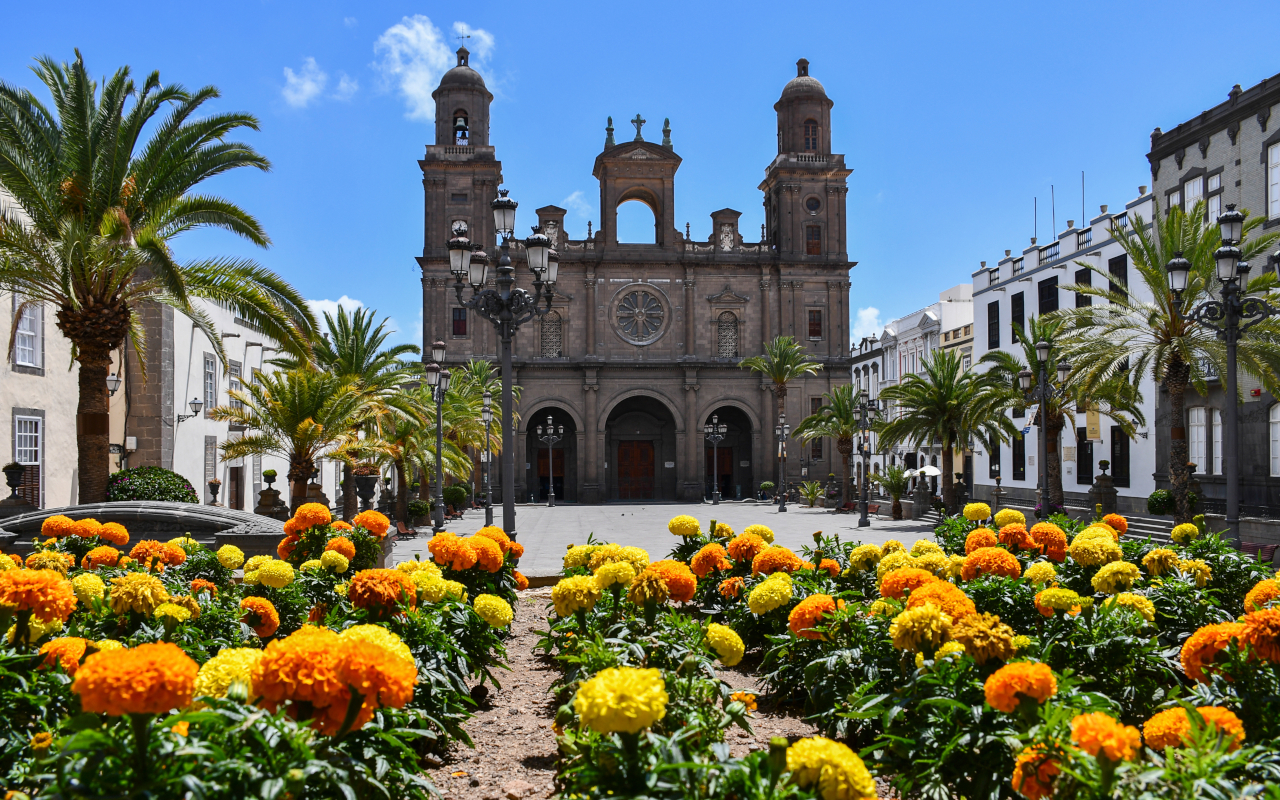 The Cathedral of Santa Ana is one of the main monuments of Vegueta.