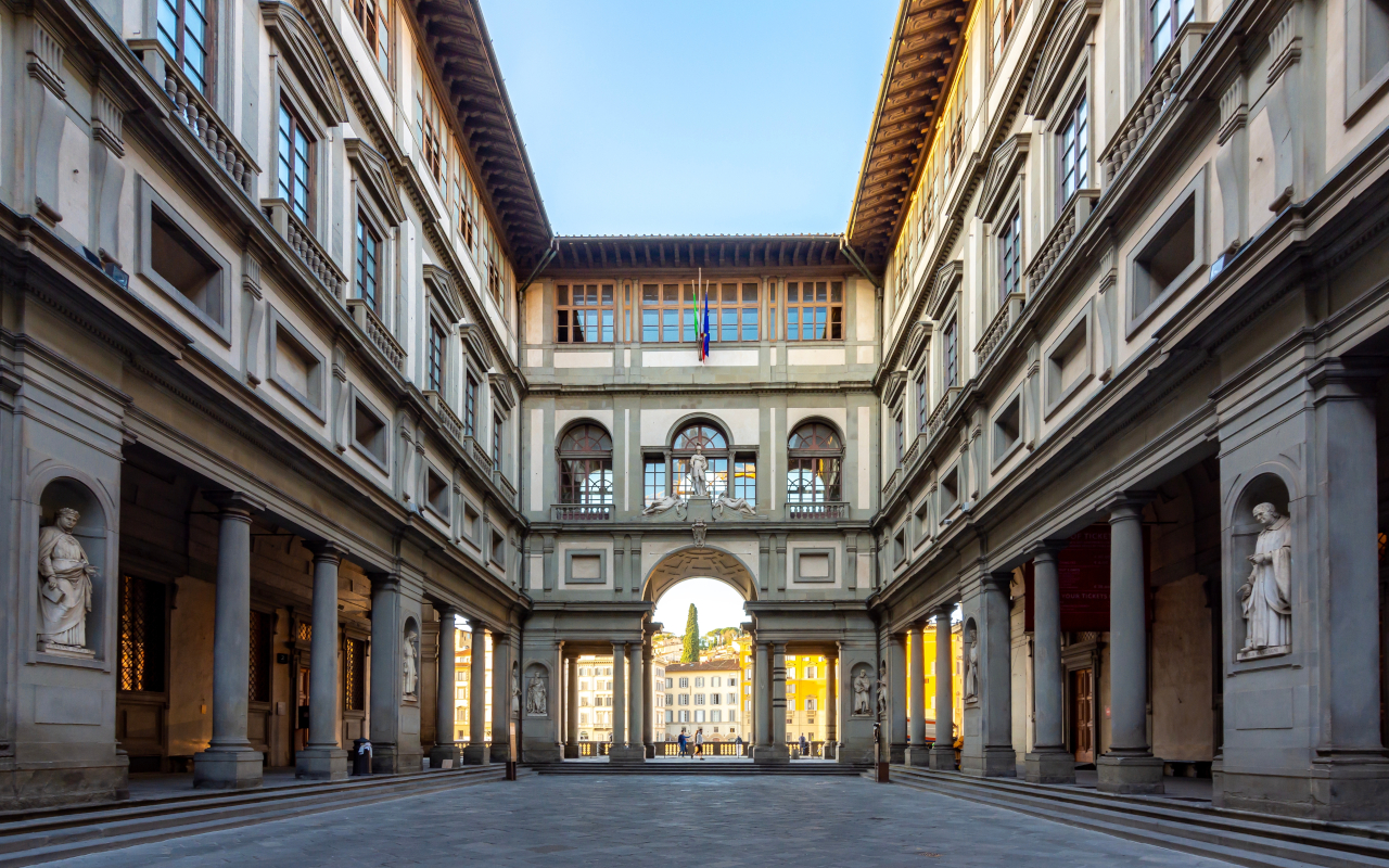 La Galería Uffizi es una de las más destacadas en Florencia.