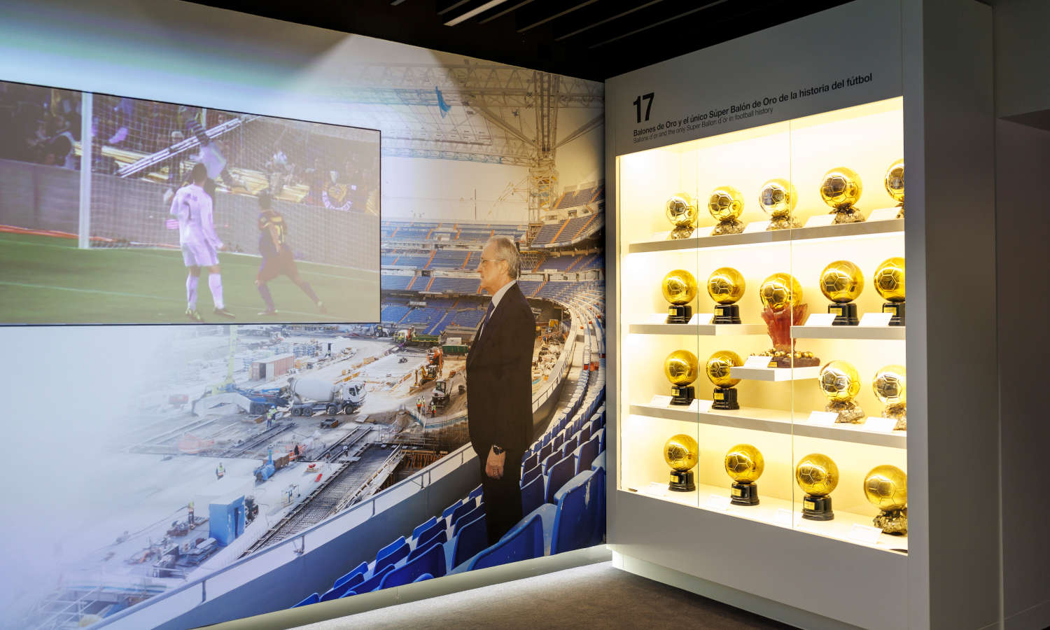 Las vitrinas del interior del Bernabéu esconden verdaderos tesoros.
