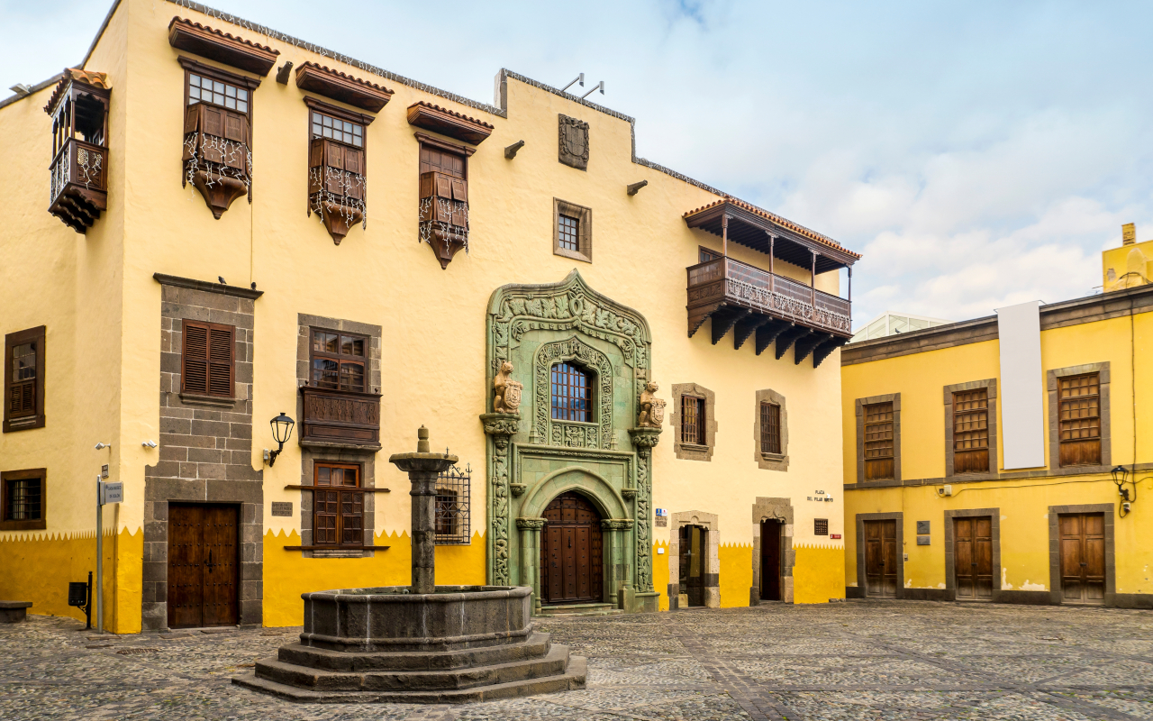 Museo de Colón en el antiguo barrio de la Vegueta.