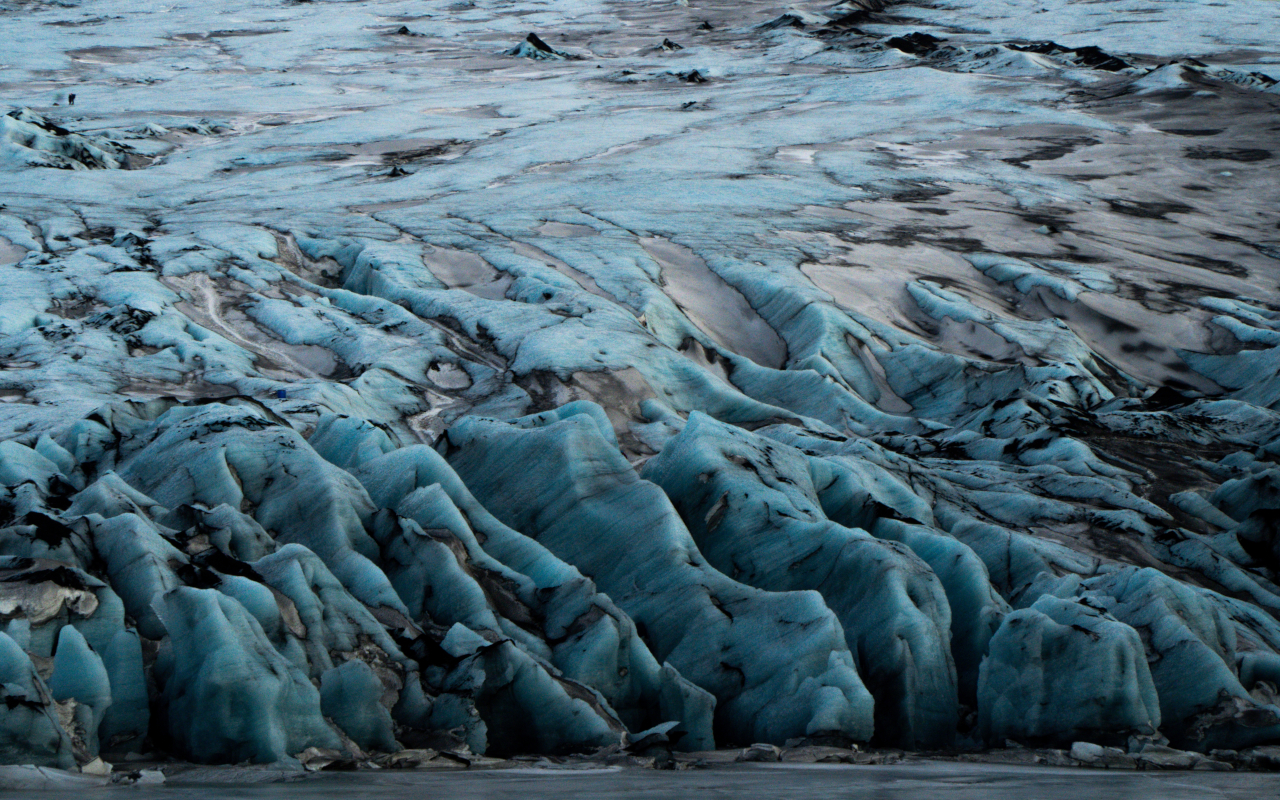 Glaciares azules del sur de Islandia