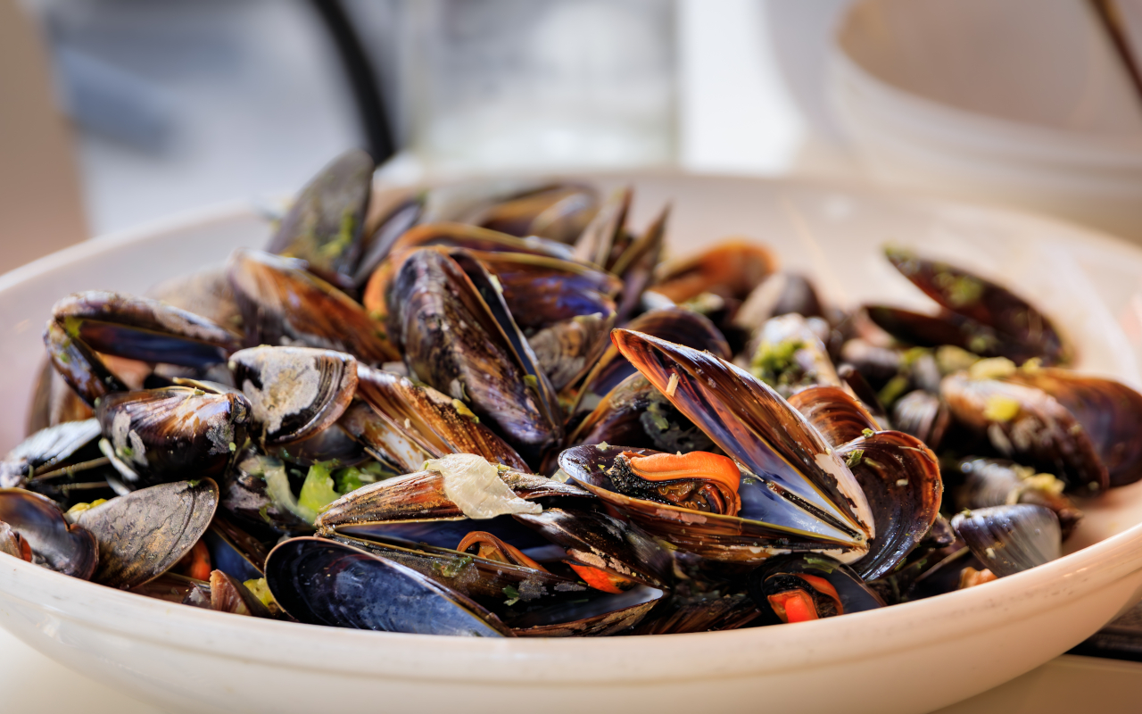 Mejillones, comida típica de Bélgica