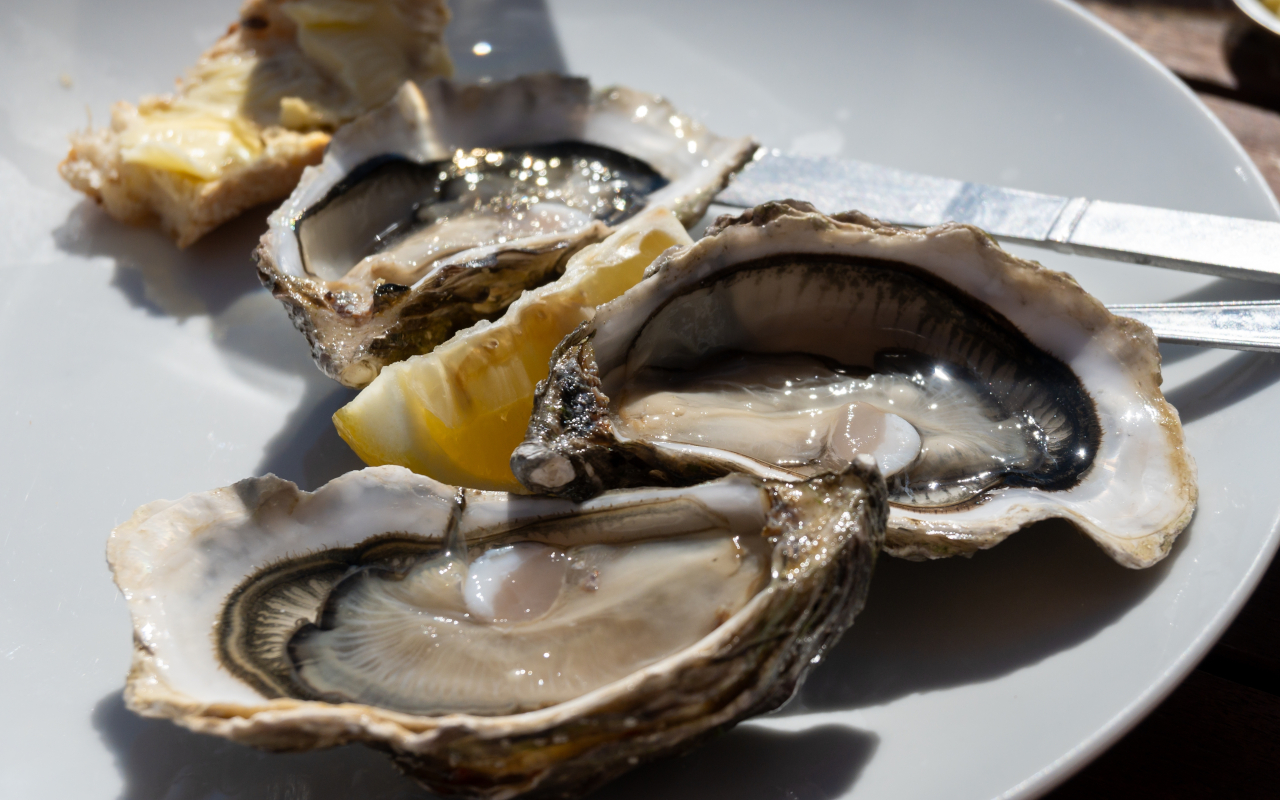Plato de ostras frescas, parte de la gastroomía local.