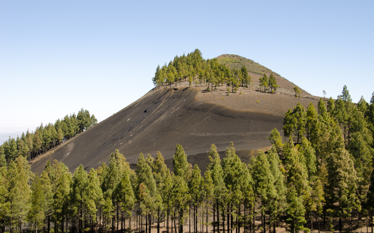 View of Montañón Negro in Artenara, Gran Canaria