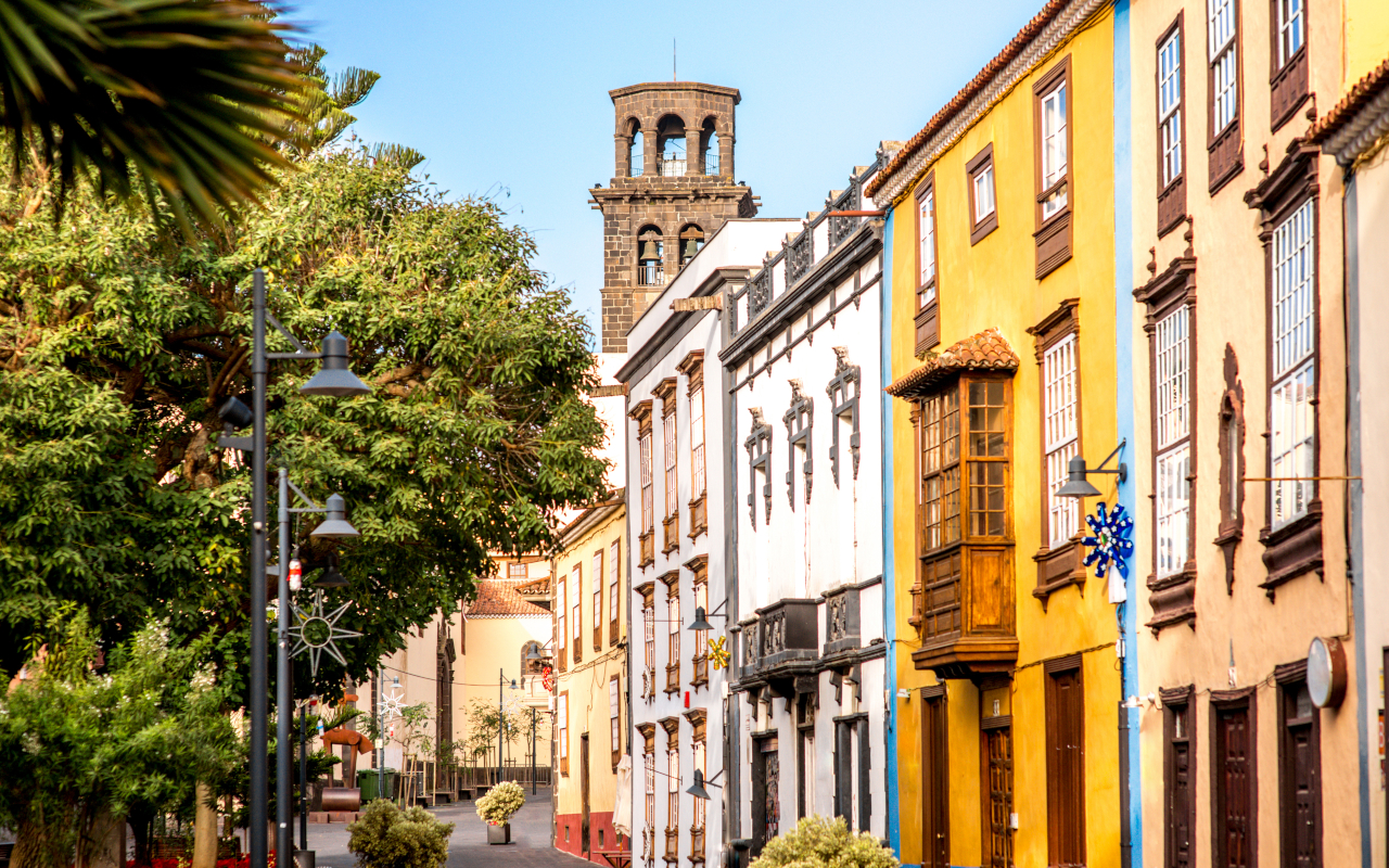 Town of San Cristóbal de la Laguna in Tenerife.