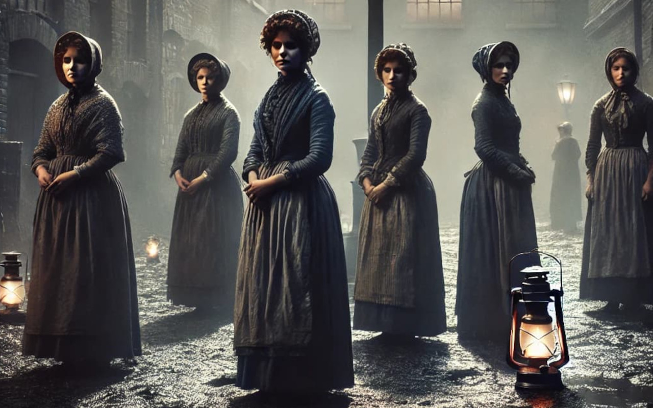 Representación histórica de las mujeres de Whitechapel.