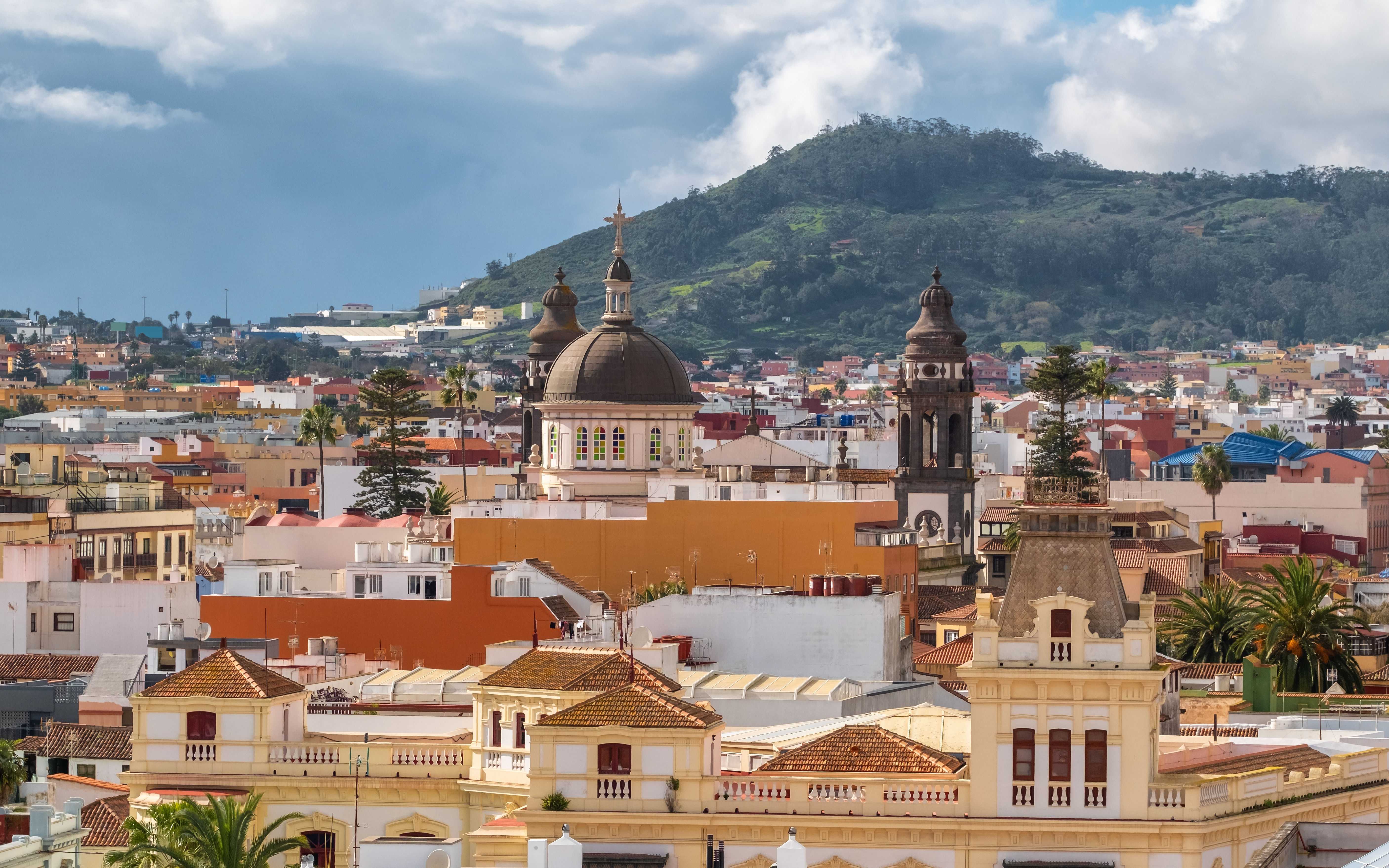 View of the rooftops of the municipality of San Cristóbal de la Laguna.