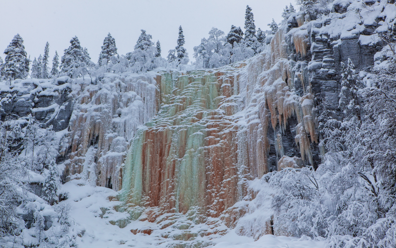 Cascadas de Korouoma en Finlandia