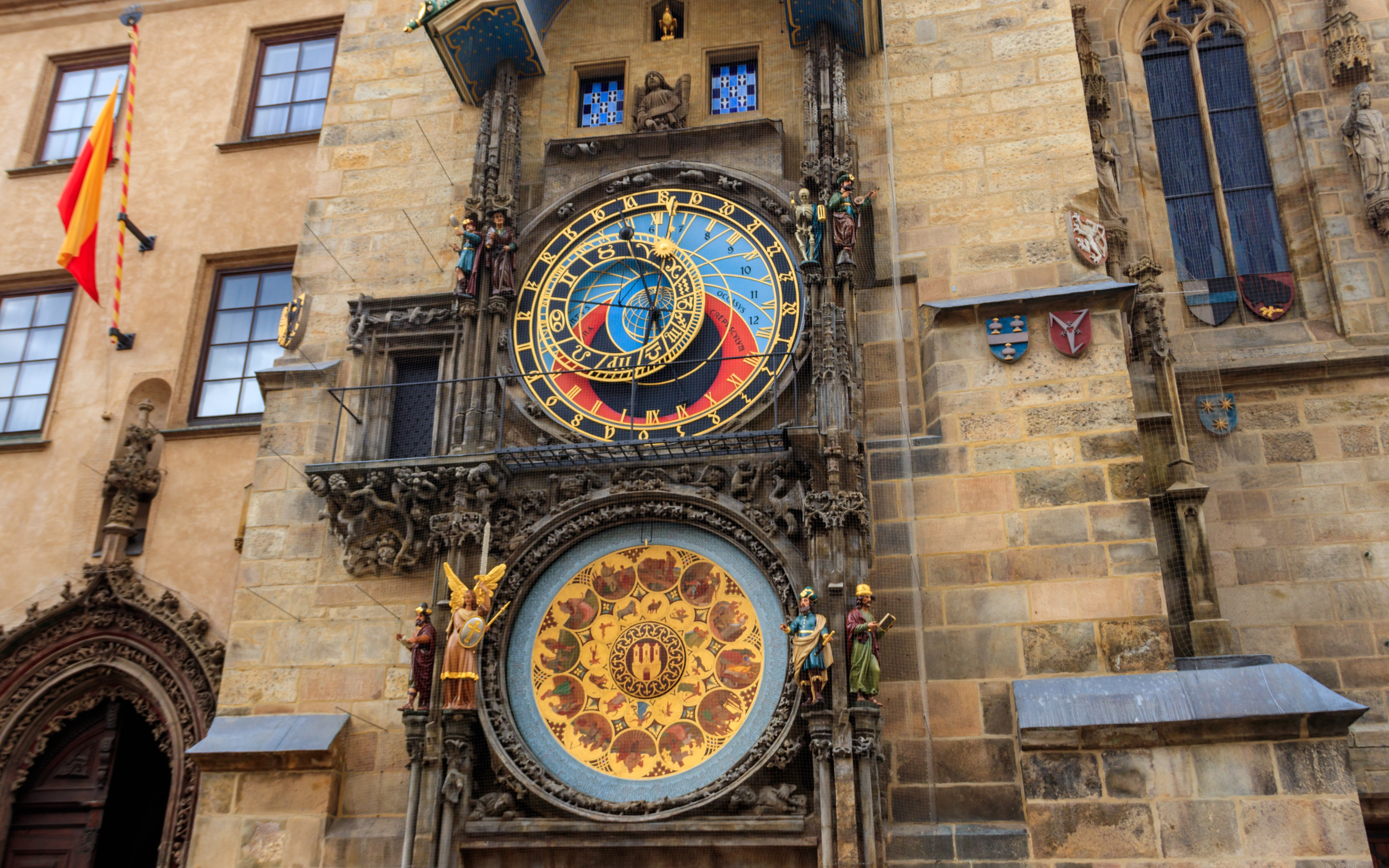 Imagen central del Reloj Astronómico de Praga