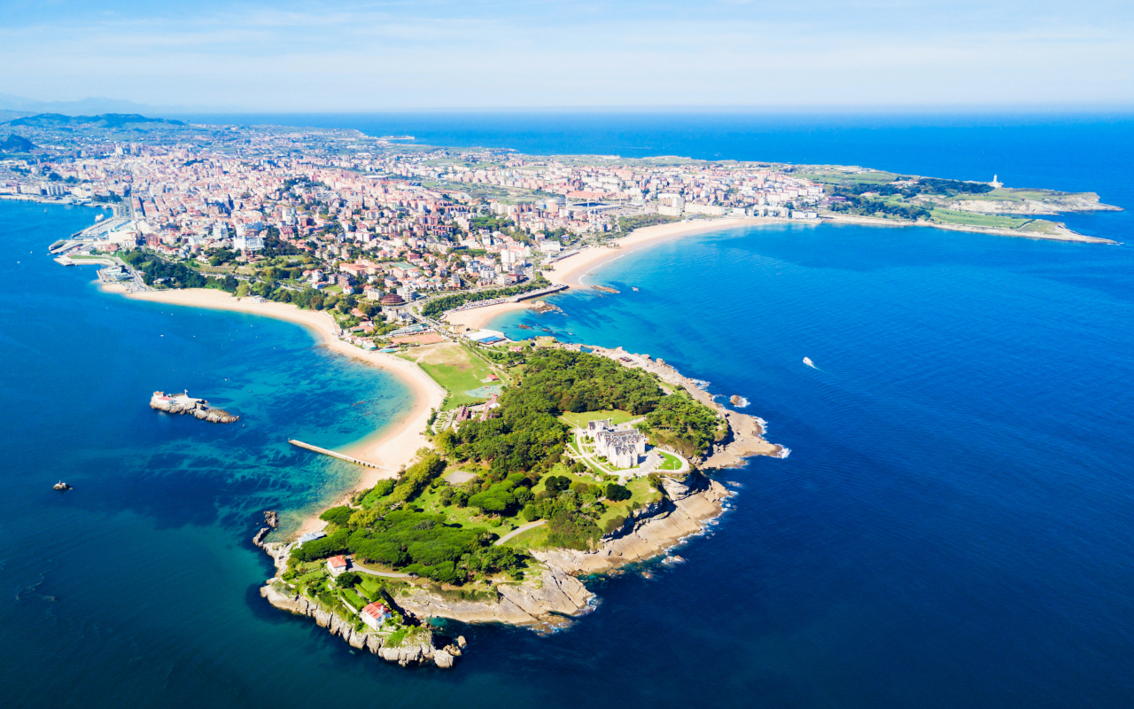 Vista aérea de la península de la Magdalena