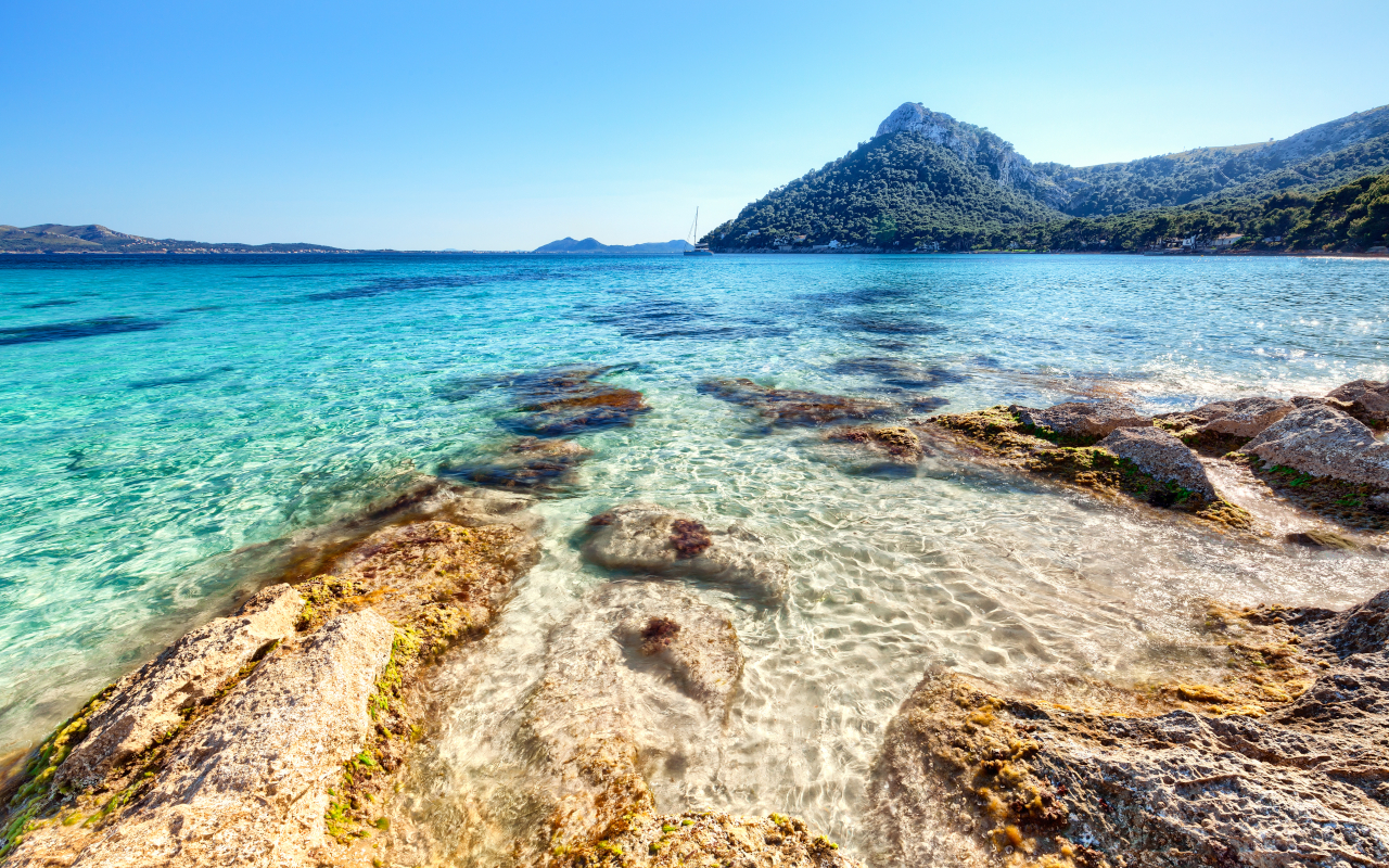 Playa de Formentor en Alcudia, Mallorca