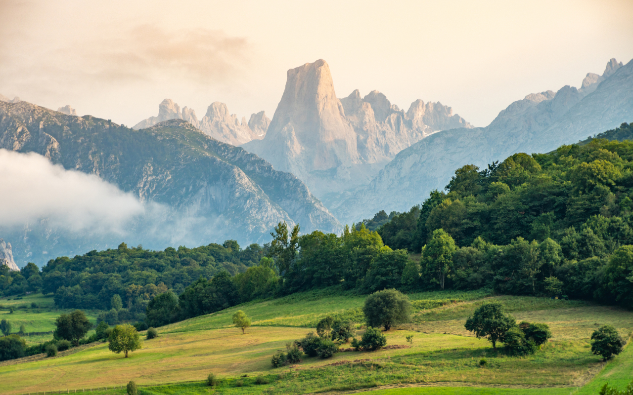 The village of Bulnes, only accessible on foot or by funicular.