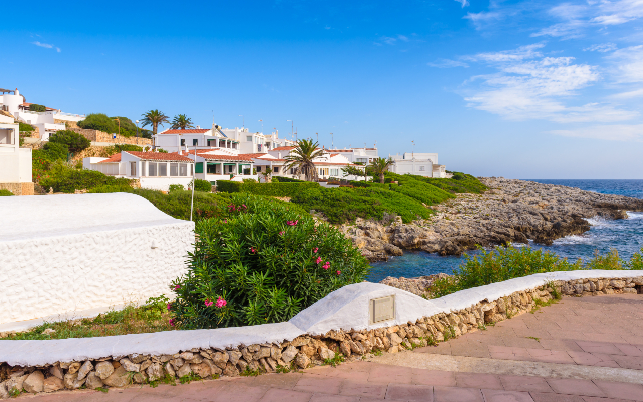 Imagen de la Cala Torret en Menorca