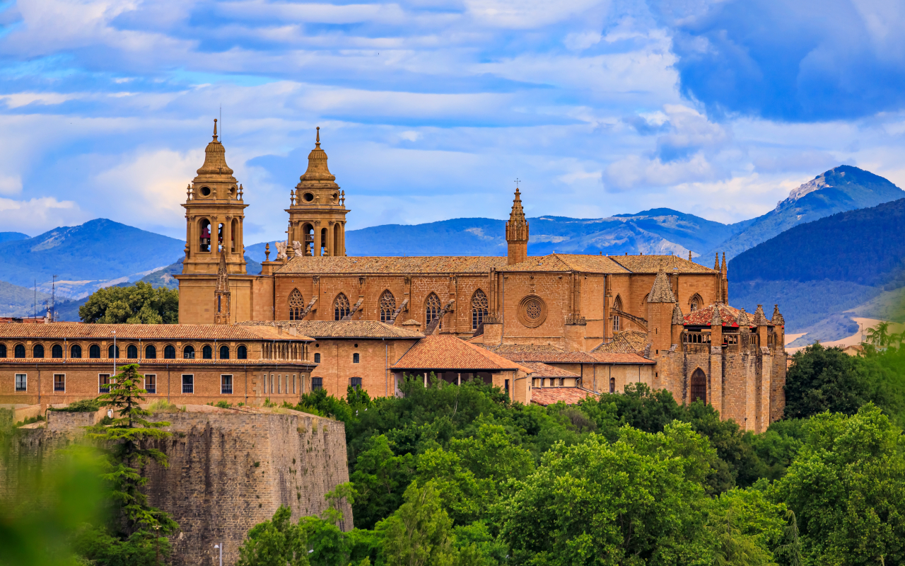 Vista panorámica de la catedral de Pamplona