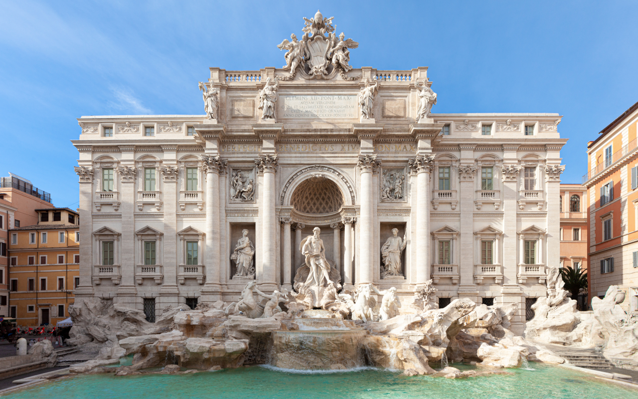Plano general de la Fontana di Trevi
