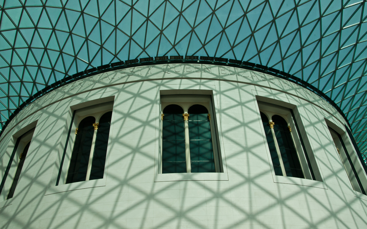 Imágenes de las galerías interiores del Museo Británico de Londres