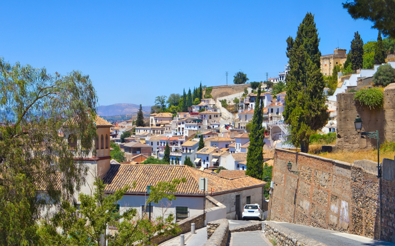 Vistas desde el mirador de la Lona en Granada
