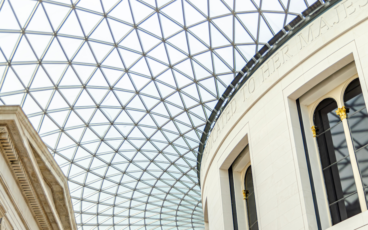 Galería interior del Museo Británico de Londres