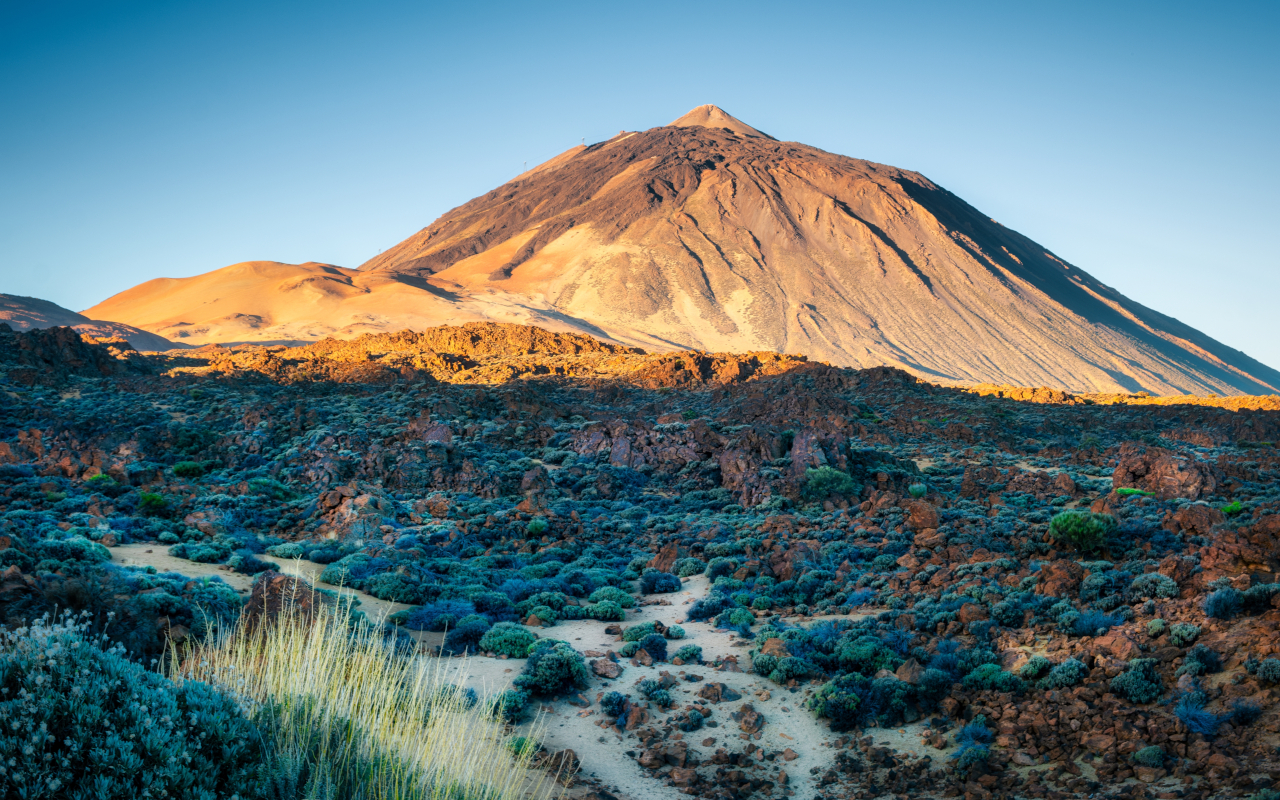 Vista soleada del Teide, Tenerife