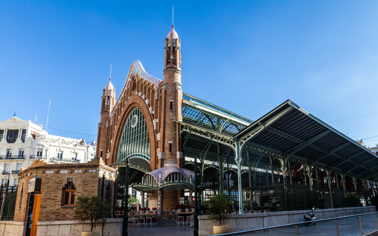 Entrada principal al Mercado Central de Valencia