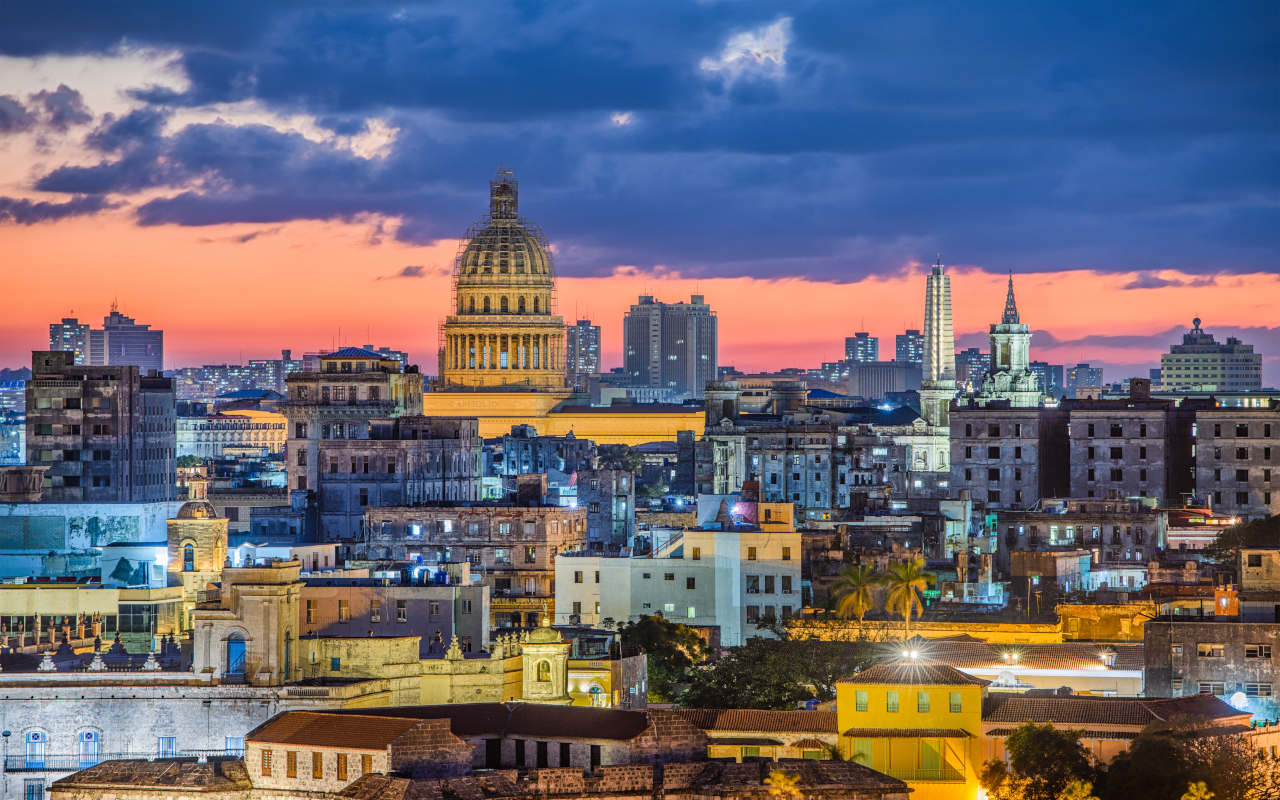 Vistas de la zona vieja de La Habana, Cuba